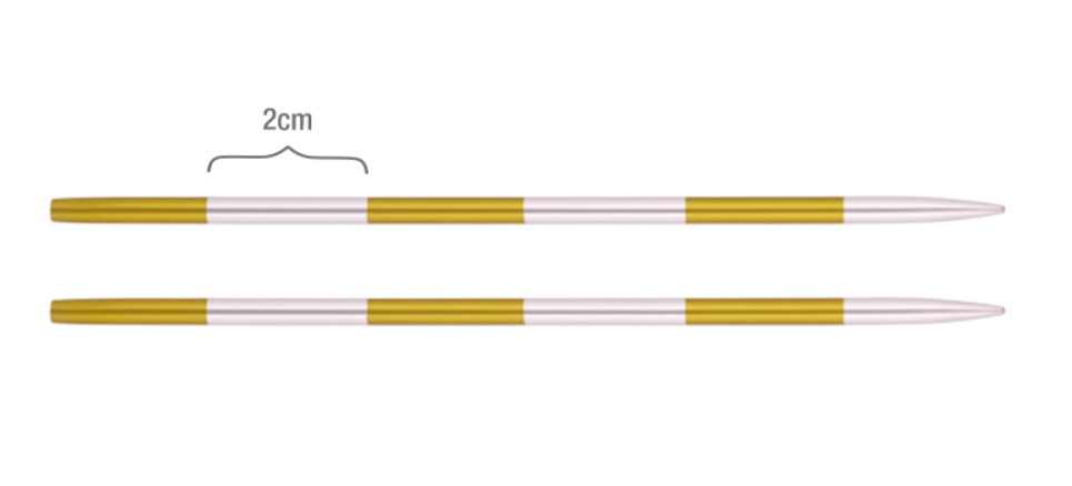 Съемные спицы без лески KnitPro SmartStix, 2 шт, укороченные. 3,5 мм. Арт.42143 фото