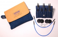 Набор укороченных деревянных спиц KnitPro Denim. Арт.20645